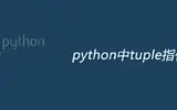 python中tuple是什么意思